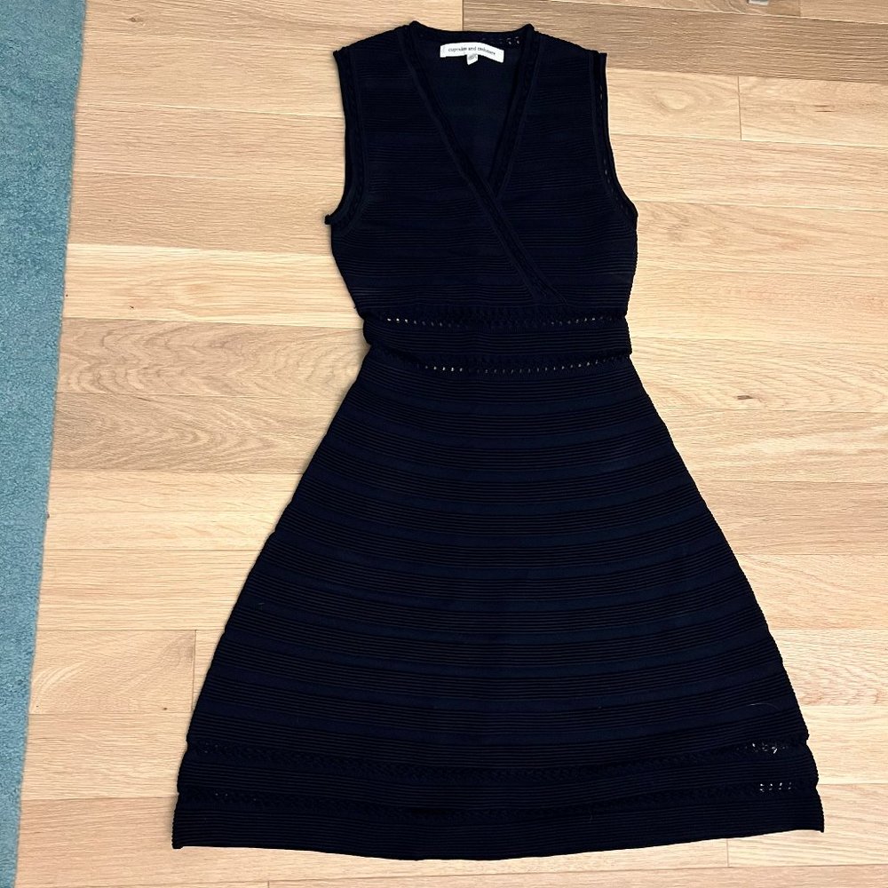 Cupcakes and Cashmere Navy Knit Dress Size XS